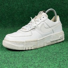 Nike Air Force 1 Pixel Triple White Leather Sneakers Women 7 Athletic CK6649-100