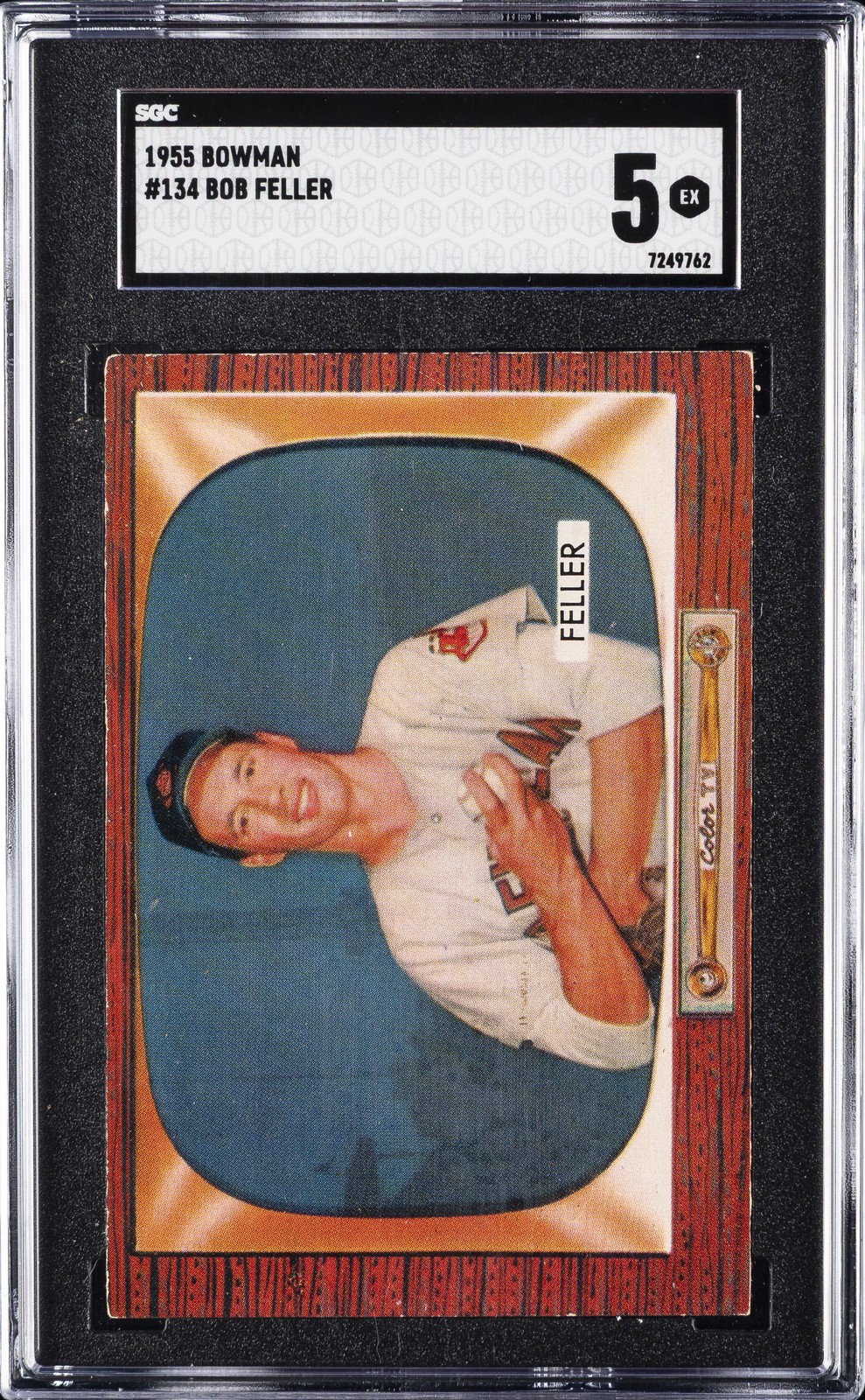 1955 BOWMAN #134 BOB FELLER SGC 5