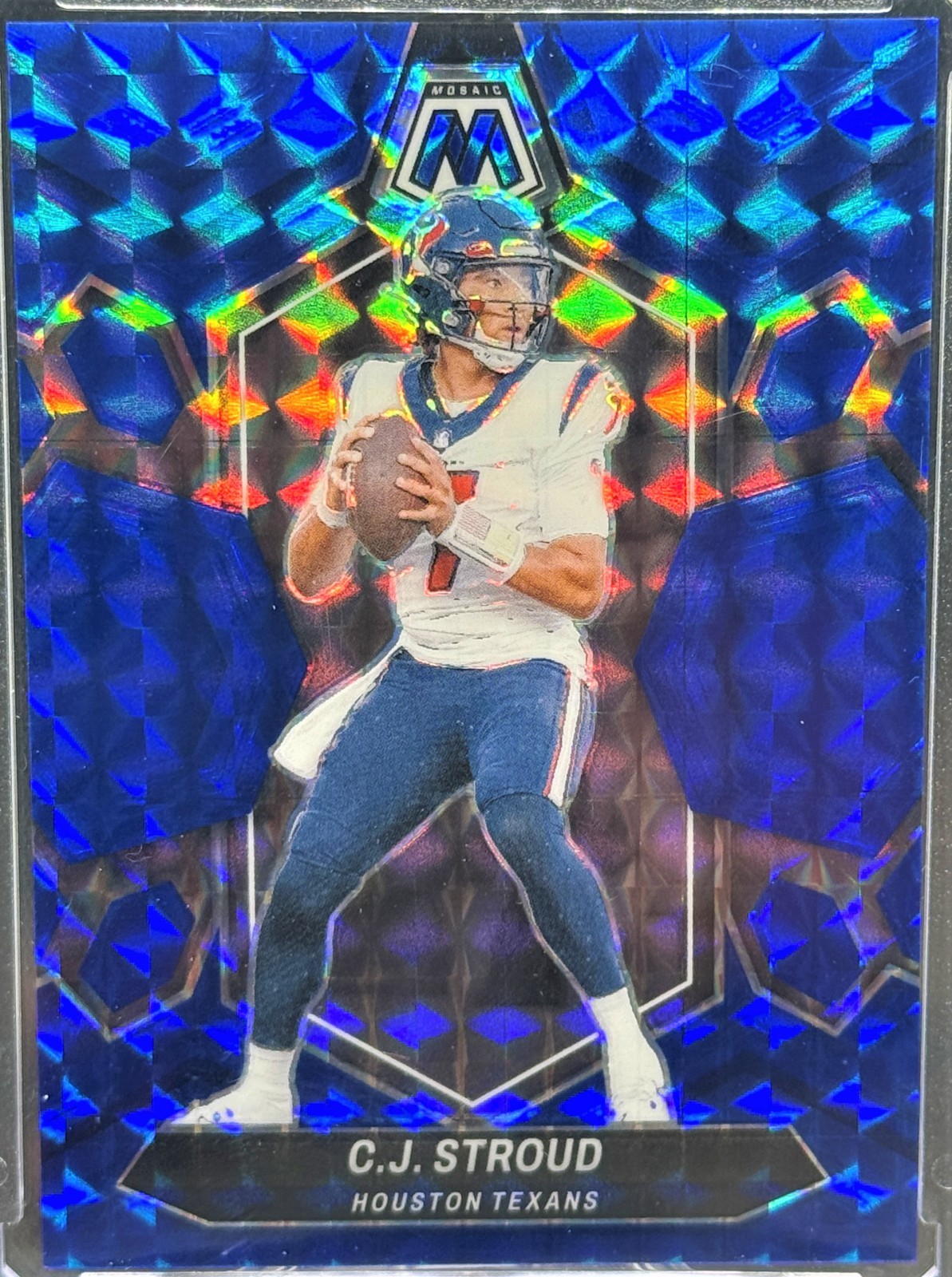 2024 Panini Mosaic - C.J. Stroud #85 Blue Mosaic Prizm /99 Houston Texans