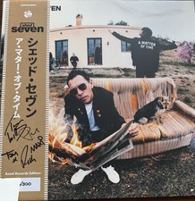 Shed Seven SIGNED OBI STRIP CRYSTAL CLEAR VINYL A Matter Of Time NUMBERED Assai