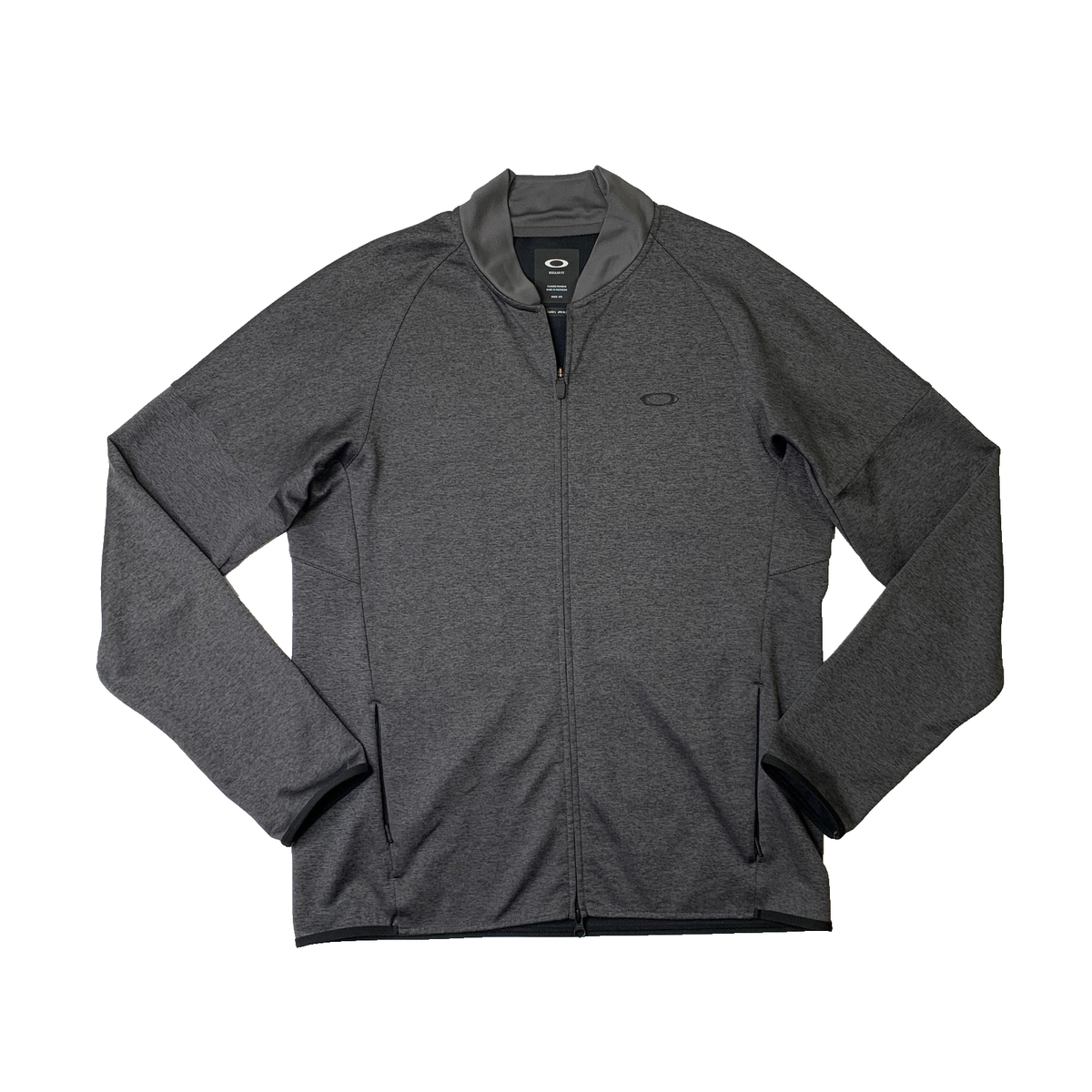 OAKLEY ゴルフジャケット 2XL Oakley Jacket Mens L Large Graphite Full Zip Golf Fleece Raglan