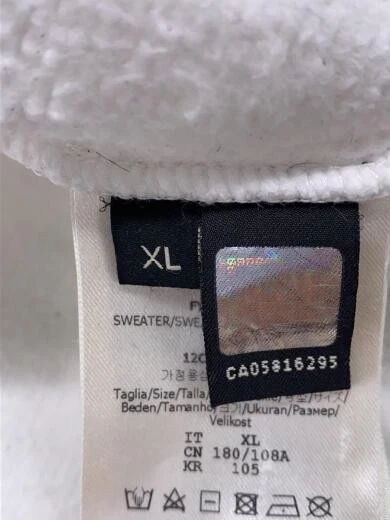 FENDI felpa con cappuccio XL cotone WHT 190426 020 