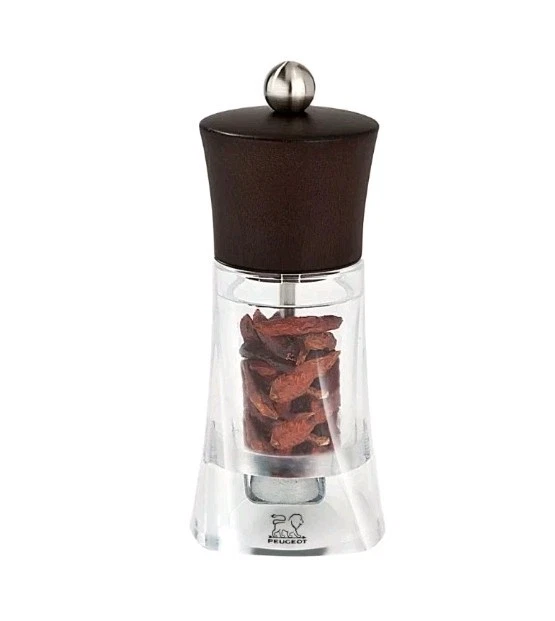 Peugeot Oléron Chocolate Acrylic Chili Pepper Mill - 14cm/5.5"
