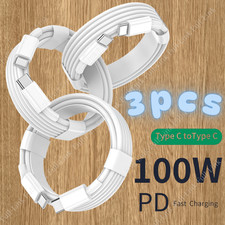 3X 100W Type-C to USB-C Fast Charger Cable Cord For iPhone 15 16 17 Air/Samsung