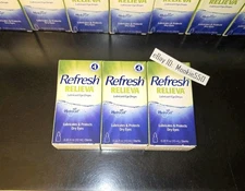 EXP 01/2027! 3 Lot REFRESH RELIEVA Lubricant Eye Drops 0.33oz 10mL