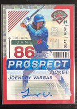 2024 Panini Prospect Edition - Joendry Vargas #57 Red Power Prizm Signatures /99