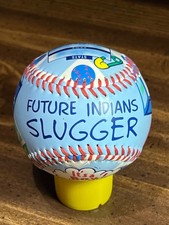 RARE Vintage Fotoball Future Indians Slugger It's a Boy CLE Chief Wahoo NOS
