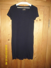 Nachthemd BODY ESSENTIALS BY TCHIBO 36 / 38 Blau Spitze sehr guter Zustand