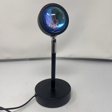 USB LED Crystal Ball Desk Lamp RGB Ambient Mood Light Adjustable Black