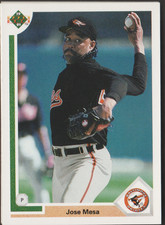 1991 UPPER DECK  JOSE MESA #703