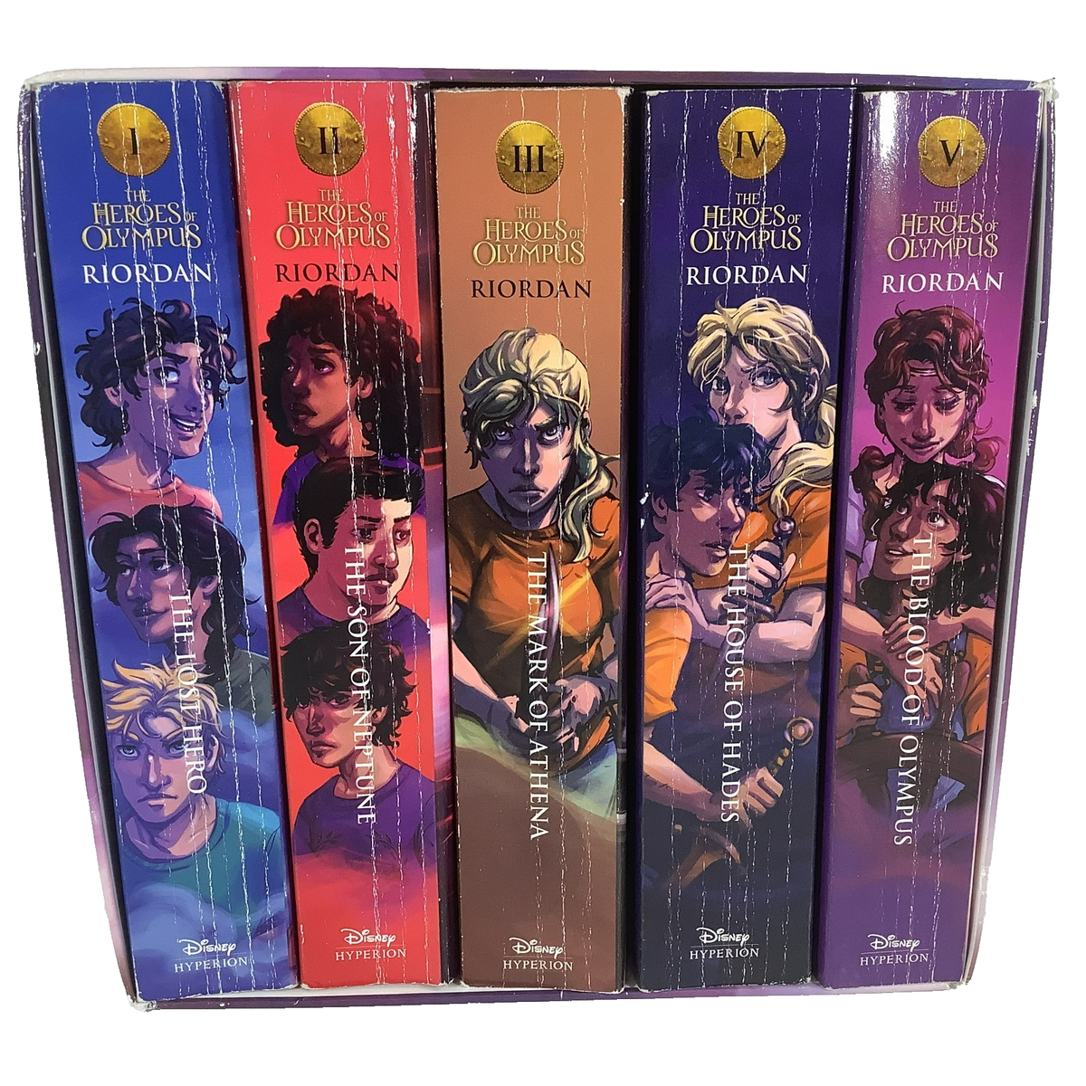 Heroes of Olympus Complete Series 1-5 Riordan 1 0th Anniversary