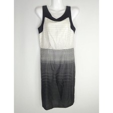 The Limited Black White Polka Dot Sheath Midi Dress Women Sz. 4 NWT Pin-up Retro