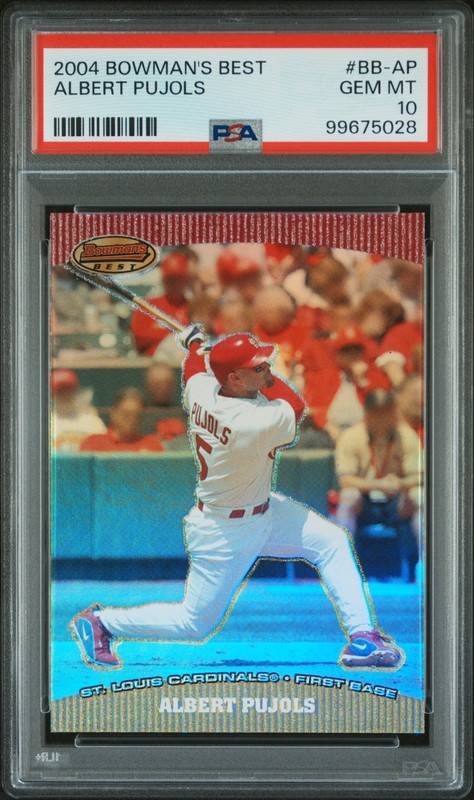 2004 Bowman's Best Albert Pujols PSA 10 GEM MINT! 🔥 Low pop!