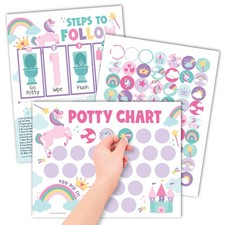 Potty Training Chart for Toddlers Girls 10 Sticker Potty Chart for Toddlers G...