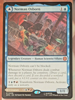 2025 MAGIC THE GATHERING MARVEL'S SPIDER-MAN #0039 NORMAN OSBORN GREEN GOBLIN