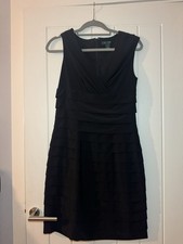 Ralph Lauren Black Cocktail Dress Size 8 Elegant Layer Dress Excellent Condition