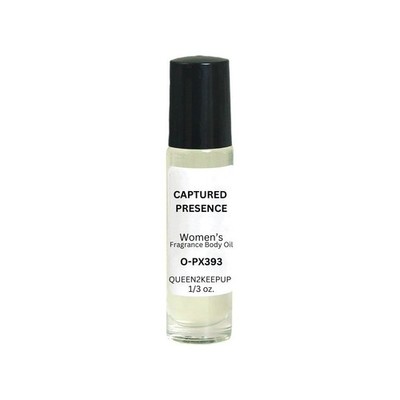 Captured Presence (Woman) Body Oil 10 ml Fragrance All Natural 1/3 oz Roll-On
