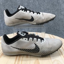 Nike Racing Shoes Mens 13 Zoom Rival Track Field Spikes AH1020-005 Grey Lace Up