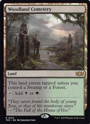 Woodland Cemetery TDC Normal English NM - MTG