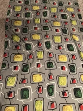 Mid Century Modern Vintage Barkcloth, pristine condition