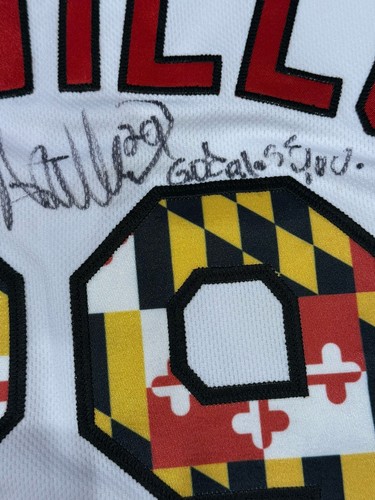 MLB Baltimore Orioles Welington Castillo Game Used/signed Maryland Pride Jersey - Picture 4 of 6