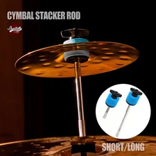 Beatello 2pcs Blue Cymbals Stacker M+L For Stacking Cymbal Percussion Instrument