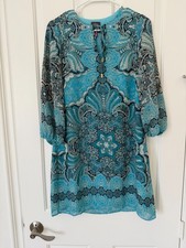 Vince Camuto Womens Paisley Print Fit Dress Size 0