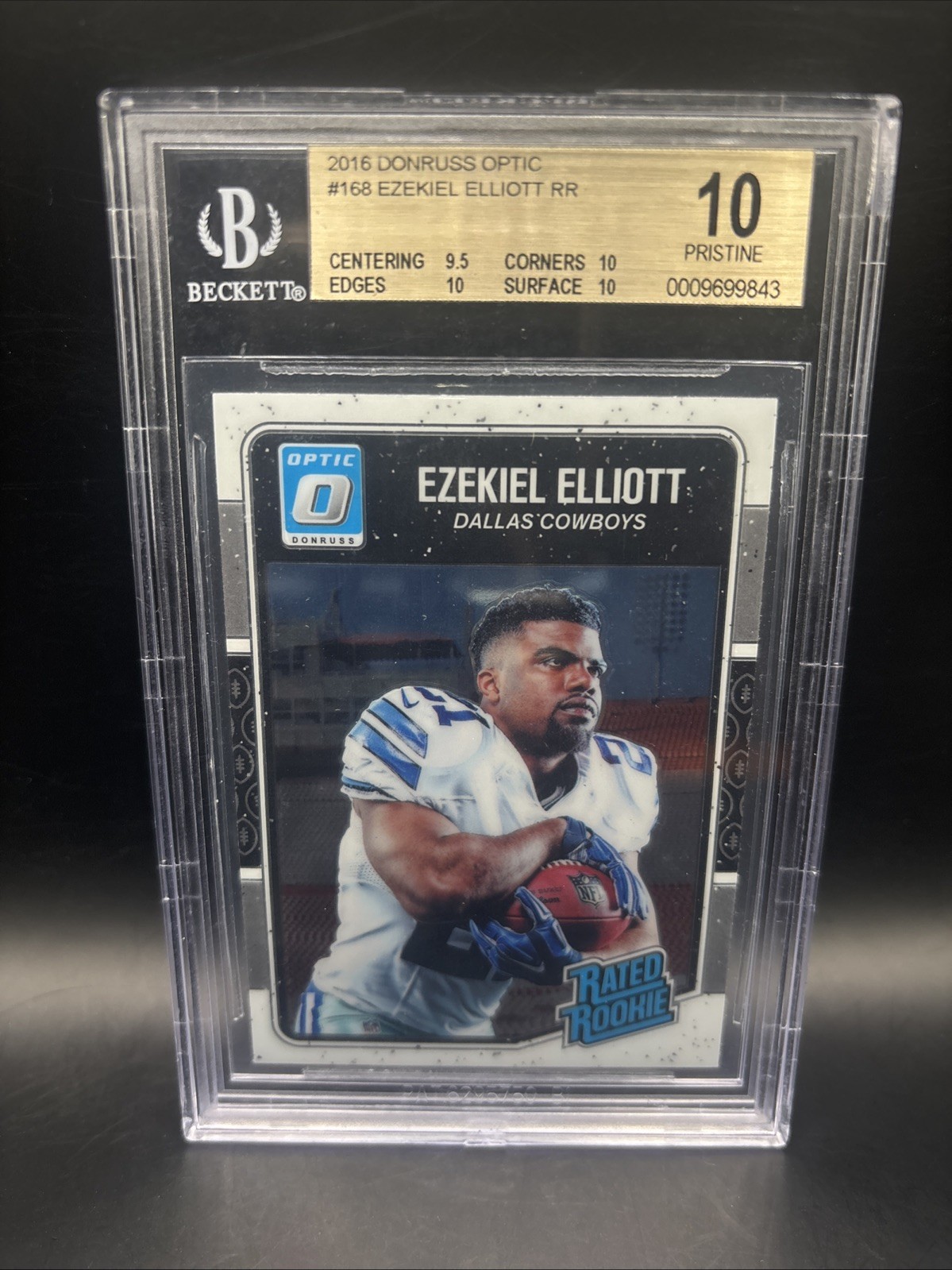 2016 Donruss Optic - Rated Rookie Ezekiel Elliott #168 (RC) BGS 10