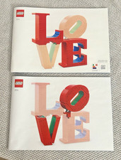 31214 LEGO Art LOVE Manuals, Valentine's Day Pop Art, Robert Indiana, 2025