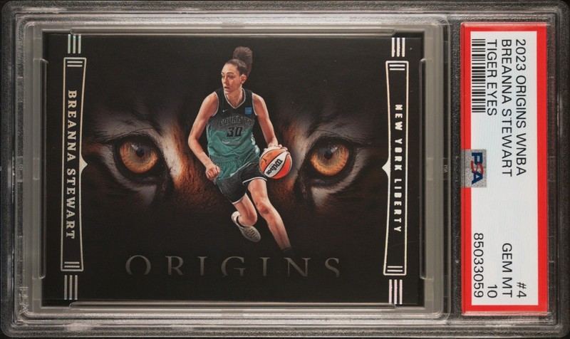 2023 Origins WNBA Breanna Stewart Tiger Eyes Case Hit 🏀PSA 10 POP 4 Liberty SSP
