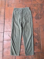 Vintage 60s OG-107 Utility Pants Button Fly Men s 26x27 Vietnam Military USGI
