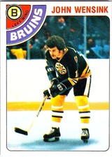 1978-79 TOPPS HOCKEY JOHN WENSINK ROOKIE BRUINS #133 NM