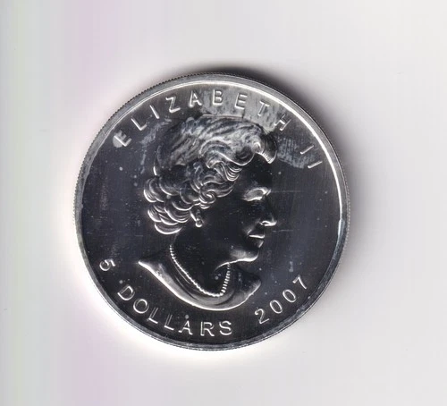 2007 Canadian Silver Maple Leaf 1 oz — photo from the most recent tracked eBay sale
