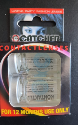 EyeCatcher Kontaktlinsen Natürlich wirkende Hel1blau 12Monate Halloween Fasnacht