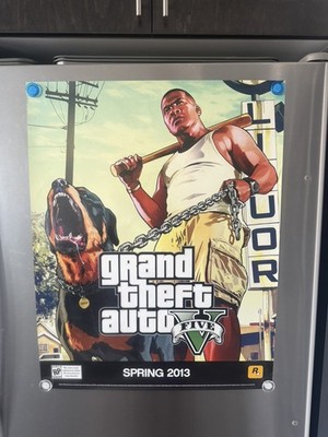 Grand Theft Auto V Poster 28x22 Double Sided Poster Rockstar Games GTA 5