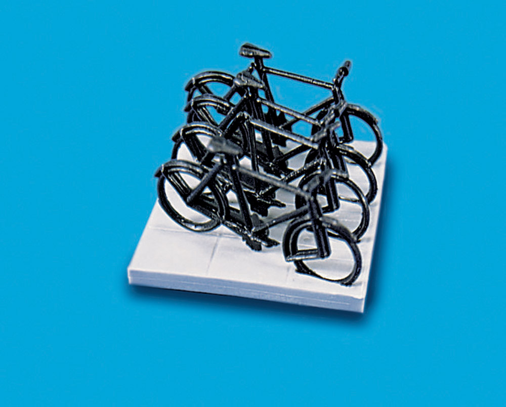 Modelscene 5055 Cycles x4 & Stand x1 OO Gauge