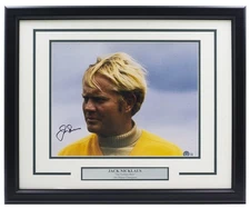 Jack Nicklaus Signed Framed 11x14 Golf Photo BAS LOA AB51361