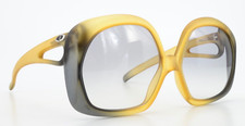 CHRISTIAN DIOR OPTYL Vintage 70s Womens Sunglasses 2005 Yellow Grey Germany NOS