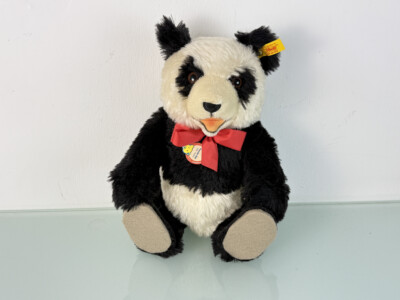 Steiff Tier 408311 Panda Teddy Bär 35 cm Top Zustand   