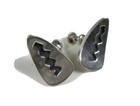 Vintage modernist sterling silver Esther Lewittes Earrings — photo 1