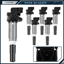 ECCPP 6 Ignition Coils For 11-13 BMW 135i 11-15 BMW 335i 12-18 BMW 640i 3.0L L6