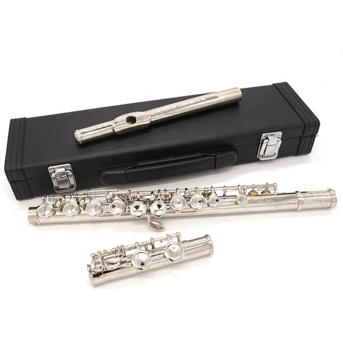 Flute Silver Nickel Plated Copper C Tone 16 Closed Hole White G16 flute - Picture 6 of 13