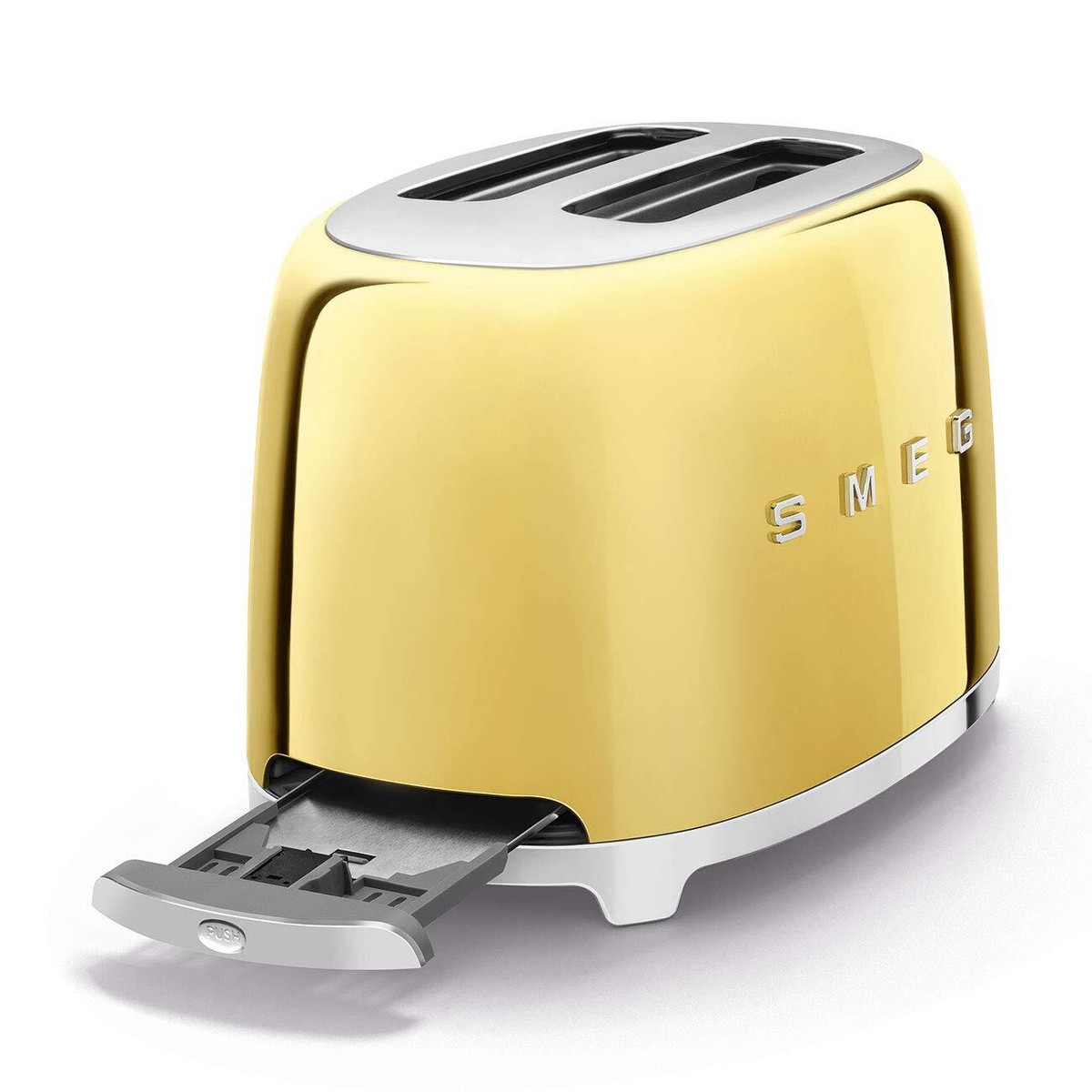 SMEG Toaster Gold Genuine 2 Slices 19.8Dx32.5Wx19.5Hcm Retro