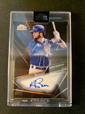 ANDREW BENINTENDI - 2020 TOPPS CHROME BLACK - ORANGE REFRACTOR /25 AUTOGRAPH