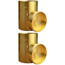 2 Pack Airtight Coffee Canister Metal Storage Box Empty Tea Tins