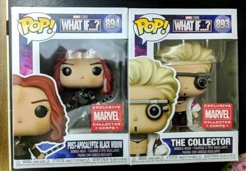 Funko Pop Marvel What If Post-Apocalyptic BLACK WIDOW 894 THE COLLECTOR 893 MCC - Picture 1 of 9