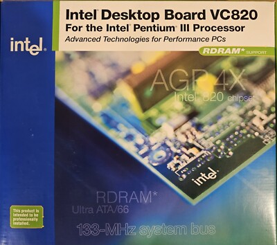 NEW SEALED Vintage Intel Desktop Board VC820 AA 744044-407 VC820R