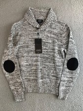 NWT Jones New York Sweater Kids Medium 10/12 Gray Knit Long Sleeve Pullover