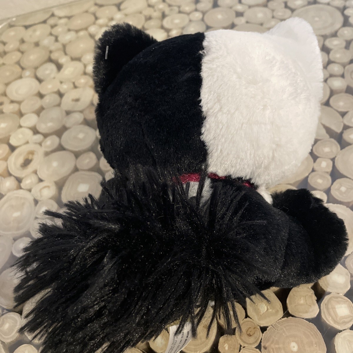 P. Lushes Pets Lady Luna Black and White Cat Stuffed Animal Plush