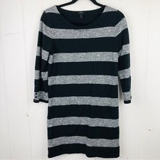 J. Crew Womens Striped Dress Metal Buttons On Cuffs Size X-Small